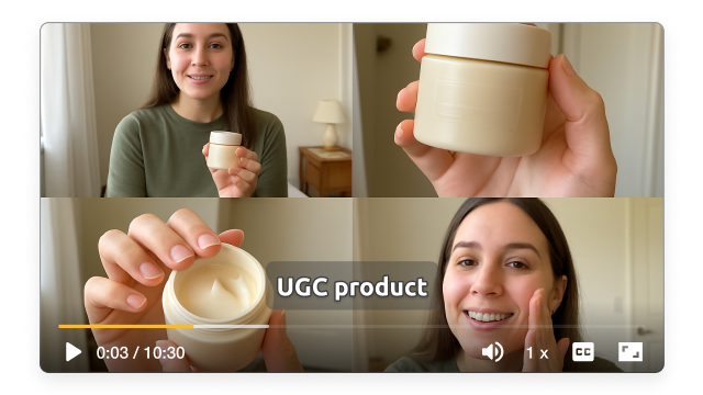 UGC Product Review Videos